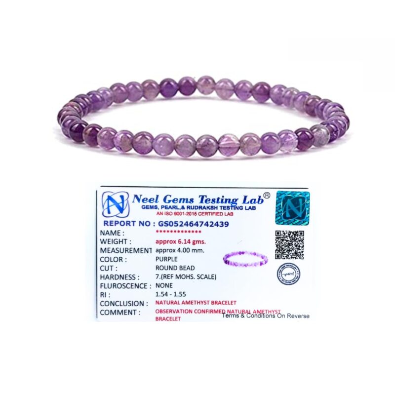 Gemaltic Healing Crystals 4mm Gemstone Beaded Bracelets for Men Women Round Crystal