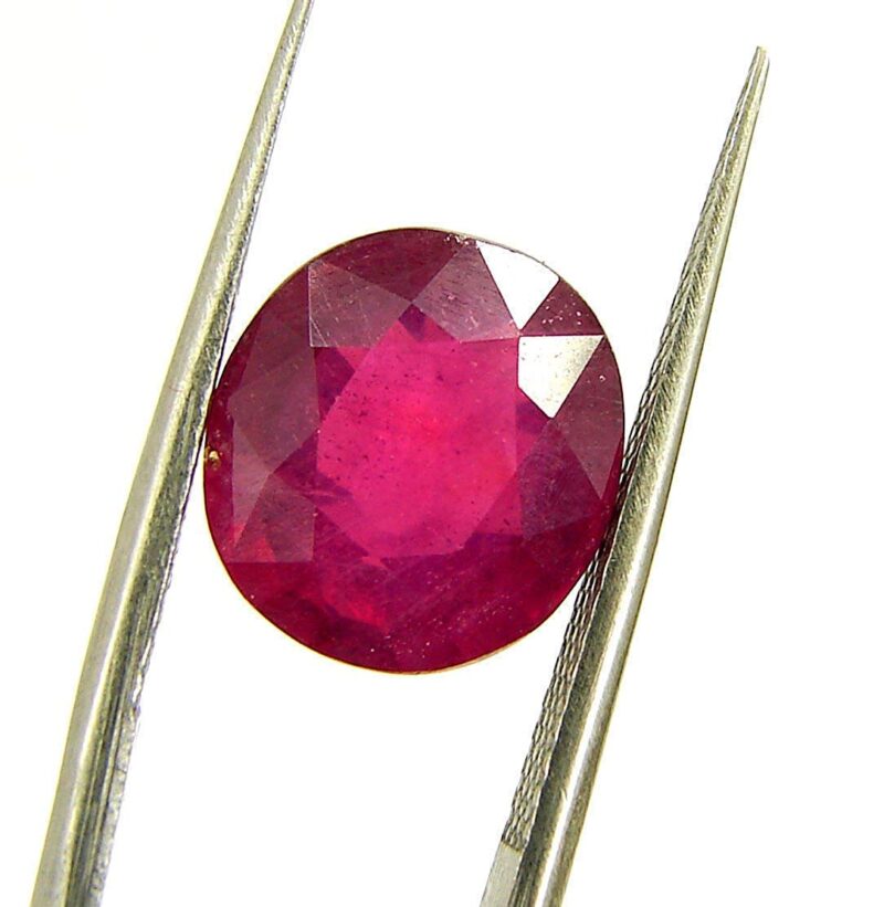 JAGDAMBA GEMS Natural Ruby Manik Gemstone 10.25 Ratti / 9.22 Carat 100 Certified Natural Gemstone AAA++ Quality