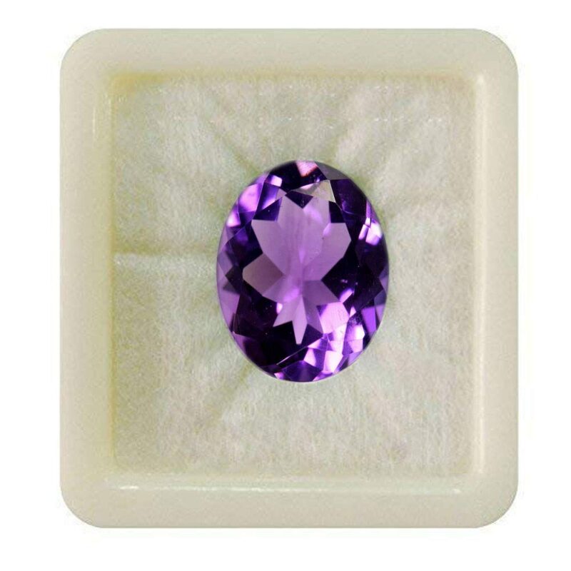 55Carat Natural lab Certified Purple Amethyst Gemstone 2.25 To 10.25 Ratti Astrological Kumbh Rashi (Aquarius) Upratna Katela Shaniwar (jupiter) February Birthstone jewelry making gemstone