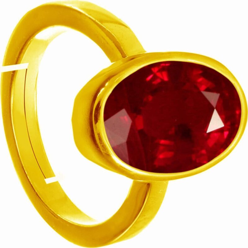 Anuj Sales 10.00 Carat Certified Unheated Untreatet A+ Quality Natural Burma Ruby Manik Gemstone Ring for Women's and Men's