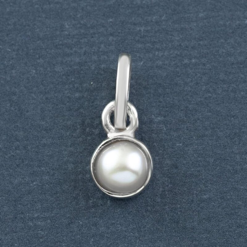 FOURSEVEN Jewellery 925 Sterling Silver Minimalist Gemstone Silver Pendant Locet, Fits in Necklace and Chains for Women and Girls