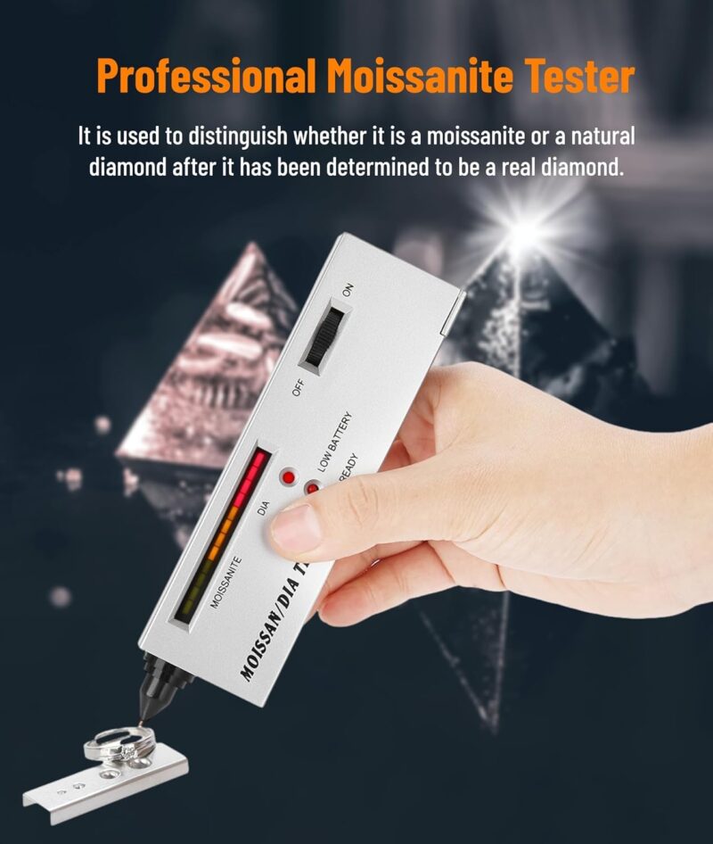 SkyWhale Diamond and Moissan Tester - High Accuracy Gemstone Hardness Test Tool for Professional Jewelers