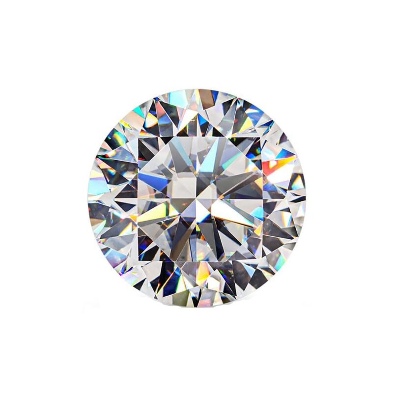 GRA Certified Moissanite Round Shape Diamond D Color Gemstone VVS1 Clarity