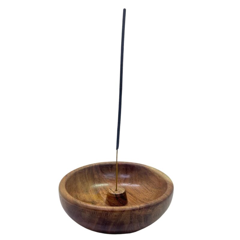 KC KULLICRAFT Acacia Wood Incense Holder| Agarbatti Stand| Incense Burner, Incense Ash Catcher, Aromatherapy Ornament Home Décor (5" x 5" x 1.5")