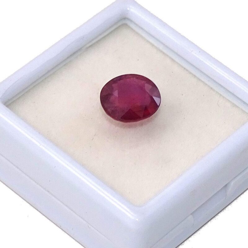 Sahiba Gems 6 Ratti / 5.42 Carat AAA Rich Red Natural Ruby Gemstone Perfect for Ring Size Gemstone Mozambique Mines for Unisex