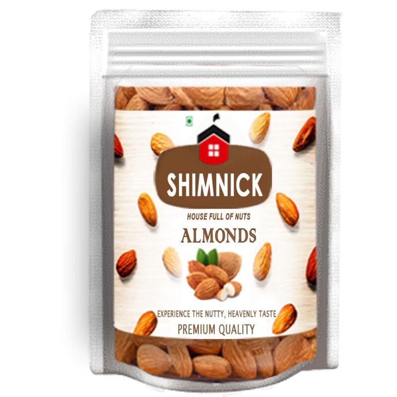 ShimNick | Gourmet Metal Gift with Cashews and Almonds | 4 Rakhis | Wholesome Nutty Treat With Designer Hamper | Cashews, Almonds | Festive Gifting | Rli- Chawal- Mishri