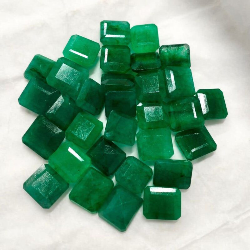 Natural Emerald at Wholesale Rate (Rs 90/carat) Fine Quality Square Shape पन्ना रत्न Loose Gemstone for Reselling Astrologers Jewellers Crystal Healing Astrological