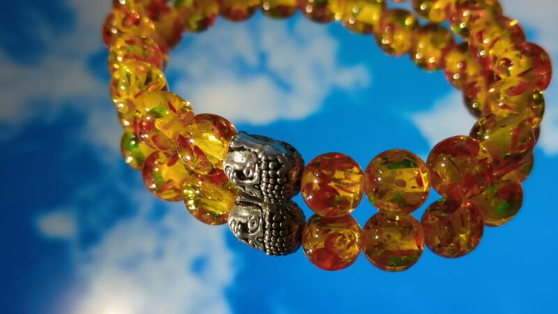 Gemstone Gallery Amber Bracelet Original Certified अम्बर स्टोन ब्रेसलेट Amber Crystal Bracelet Amazing Amber Stone Bracelet Round Beads Deluxe Quality Amber Gemstone Bracelet For Wearing Purpose