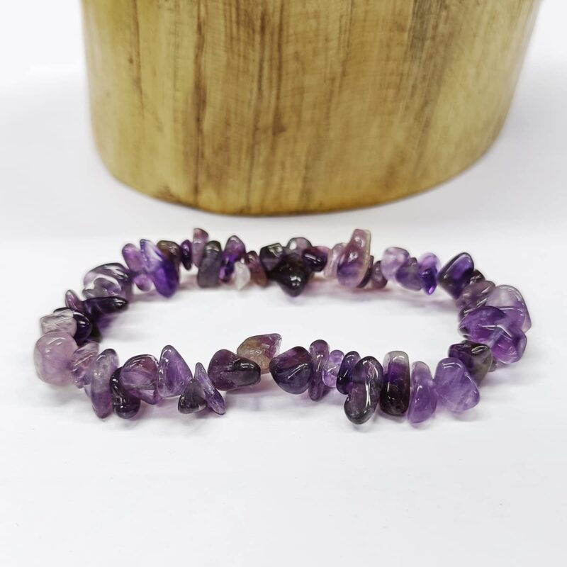 9Dzine Crystal Stone Chips Bracelet For Women | Stylish Casual Stretchable Bracelet For Daily Use | Natural Reiki Feng Shui Healing Gemstone Bracelet For Girls