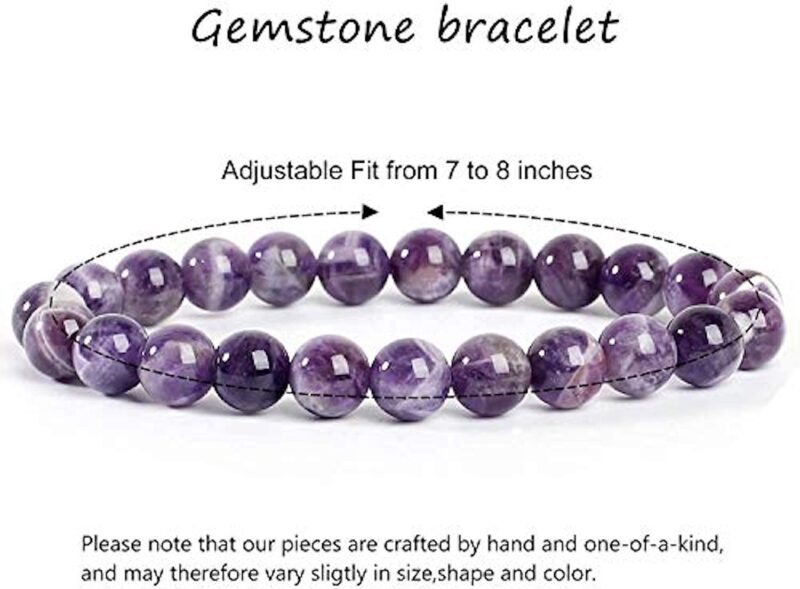 Hot And Bold Natural Reiki Feng-Shui Healing Crystal Gem Stone Triple Protection Beads Bracelets.Orignal. Natural Stone Triple Protect For Unisex Adult