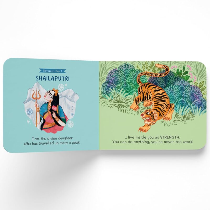 My Little Book of Nava Durga: Celebrate the Nine Forms of Goddess Durga This Navratri | Full-coloured, Illustrated Board Books on Hindu Mythology | Indian Gods & Goddesses for Kids | Age 3+