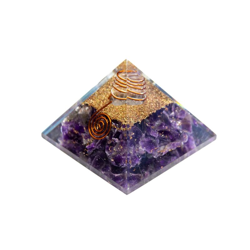 YOUR SPIRITUAL REVOLUTION Amethyst Natural Gemstone Pyramid Healing Crystal Wealth Vastu Energy Correction FengShui Home Decor