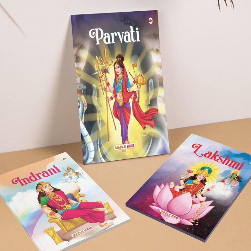 My First Goddesses (Illustrated) (Set of 5 Books) - Story Books for Kids - Parvati, Lakshmi, Saraswati, Indrani, Durga - Read Aloud to Infants, Toddlers