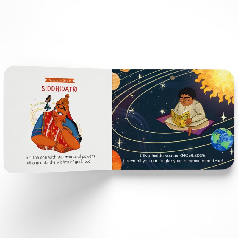 My Little Book of Nava Durga: Celebrate the Nine Forms of Goddess Durga This Navratri | Full-coloured, Illustrated Board Books on Hindu Mythology | Indian Gods & Goddesses for Kids | Age 3+