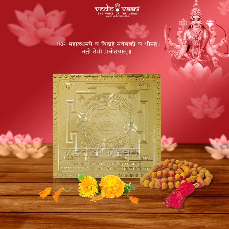 Vedic Vaani Auspicious Divine Ashtalakshmi Goddess Maa Veera Lakshmi/Dhairya Laxmi Kubera/Kuvera Wealth & Equality Pooja Kit with Aromatic Incense & Attar for Home/Offices, Temple, Puja & Festival