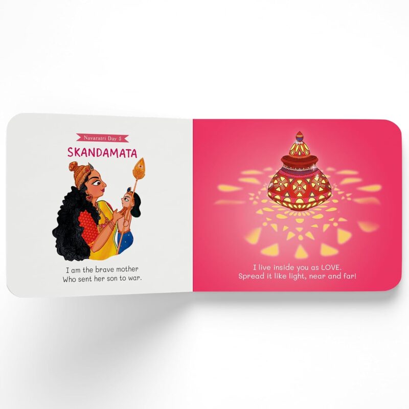 My Little Book of Nava Durga: Celebrate the Nine Forms of Goddess Durga This Navratri | Full-coloured, Illustrated Board Books on Hindu Mythology | Indian Gods & Goddesses for Kids | Age 3+