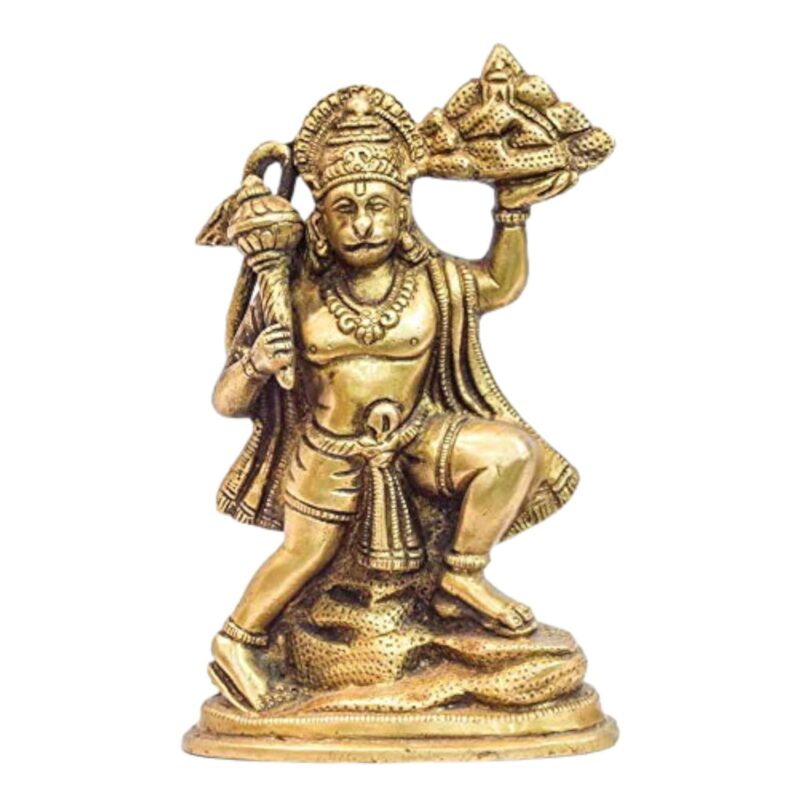 Ashtadhatu-Brass Shri Hanuman ji Idol (4 Inch Height)