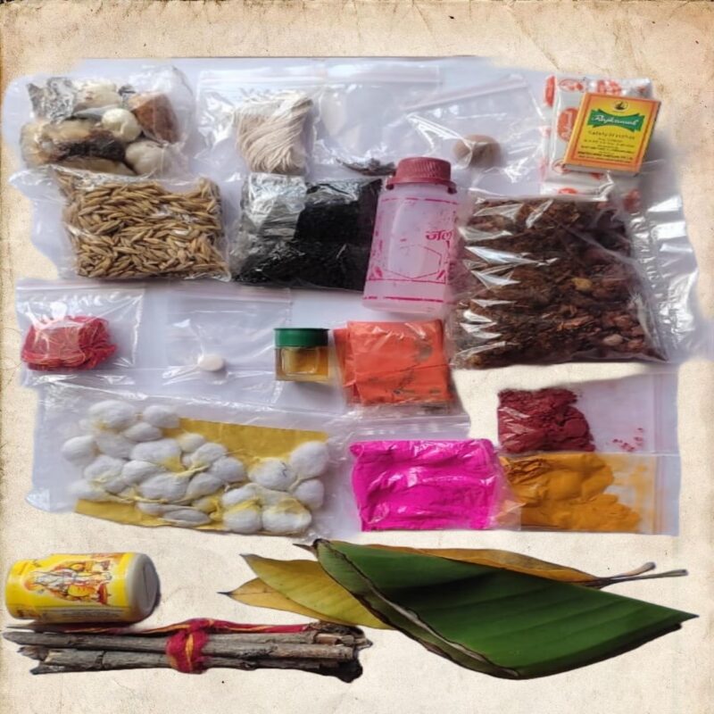 AYODvati Premium Satyanarayan Pooja kit/Purnima vrat Katha samagri kit/Vishnu Pooja kit (21 Item) (Next Day Dispatch)