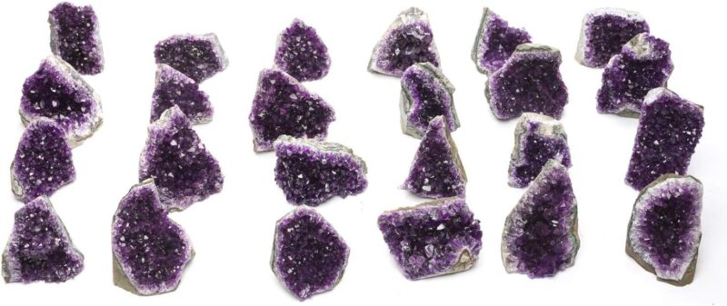 SS Murti Amethyst Cluster Geode Natural Amethyst Cluster Gemstone Cave Purple Brazilian Amethyst Cluster Raw Rough Stones for Reiki Healing Vastu Correction (400-500 Grams)