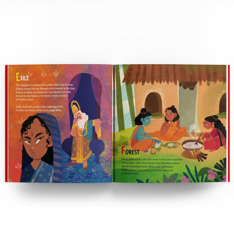 ABC Ramayana: Illustrated Alphabet Book to Discover Characters and Stories | Explore Hindu Mythology, Timeless Values, and Cultural Heritage | Chronological Sequencing | Ages 3+ [Penguin Early Learning Series]