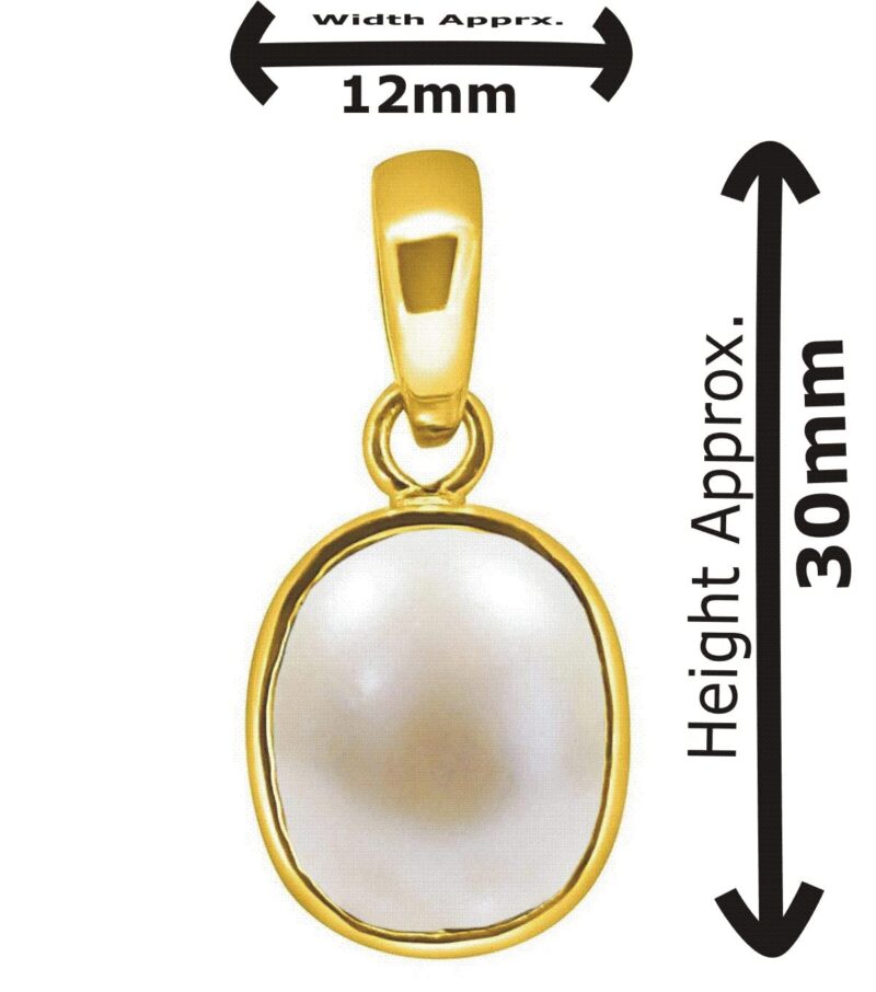 TEJVIJ AND SONS 3 to 15.50 ratti natural moti locket for boys and girls moti pendent in panchdhatu pearl gemstone pendant