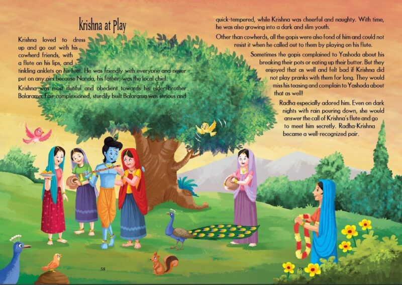 Shrimad Bhagavad Gita For Children with colourful pictures & illustrations