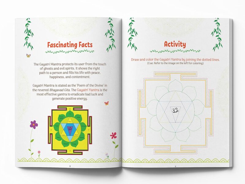 Shlokas and Mantras - Activity Book For Kids - Illustrated Book With Engaging Activities and Sticker Sheets