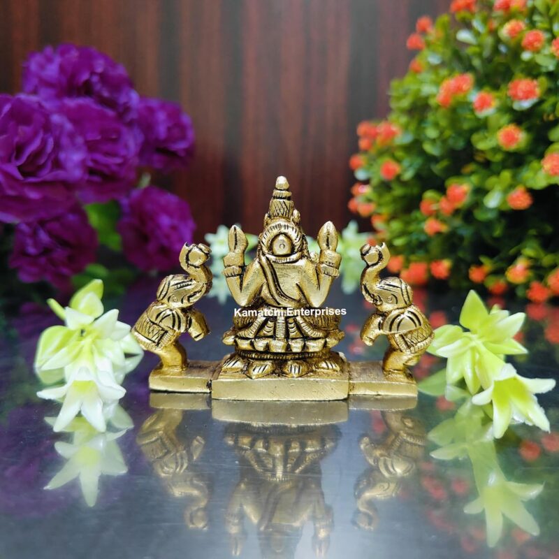 KAMATCHI Enterprises Brass GAJALAKSHMI Idol