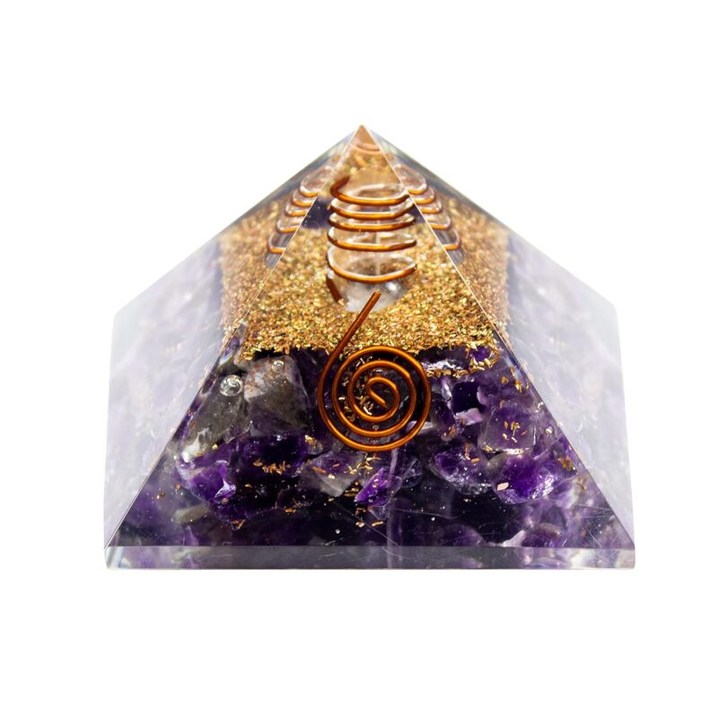 YOUR SPIRITUAL REVOLUTION Amethyst Natural Gemstone Pyramid Healing Crystal Wealth Vastu Energy Correction FengShui Home Decor