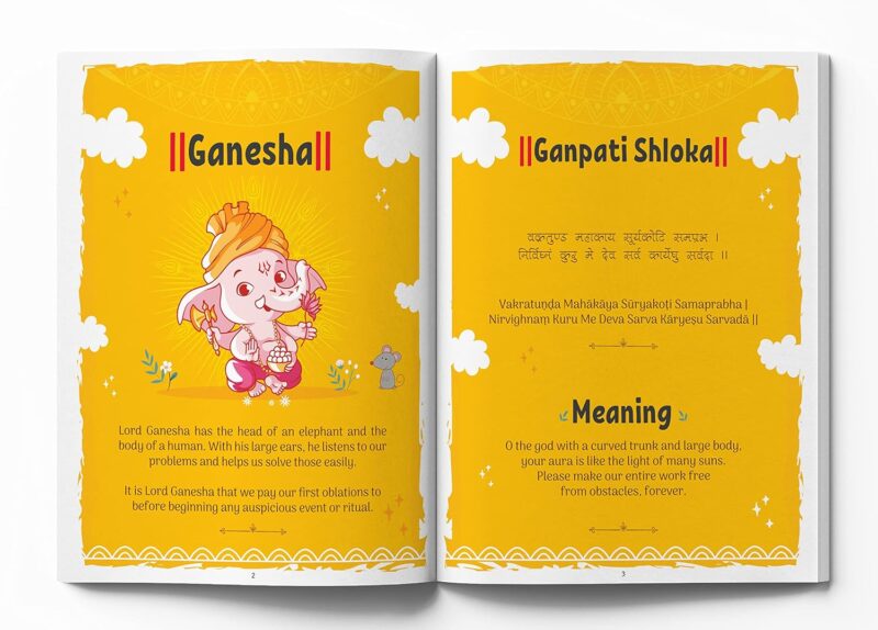 Shlokas and Mantras - Activity Book For Kids - Illustrated Book With Engaging Activities and Sticker Sheets