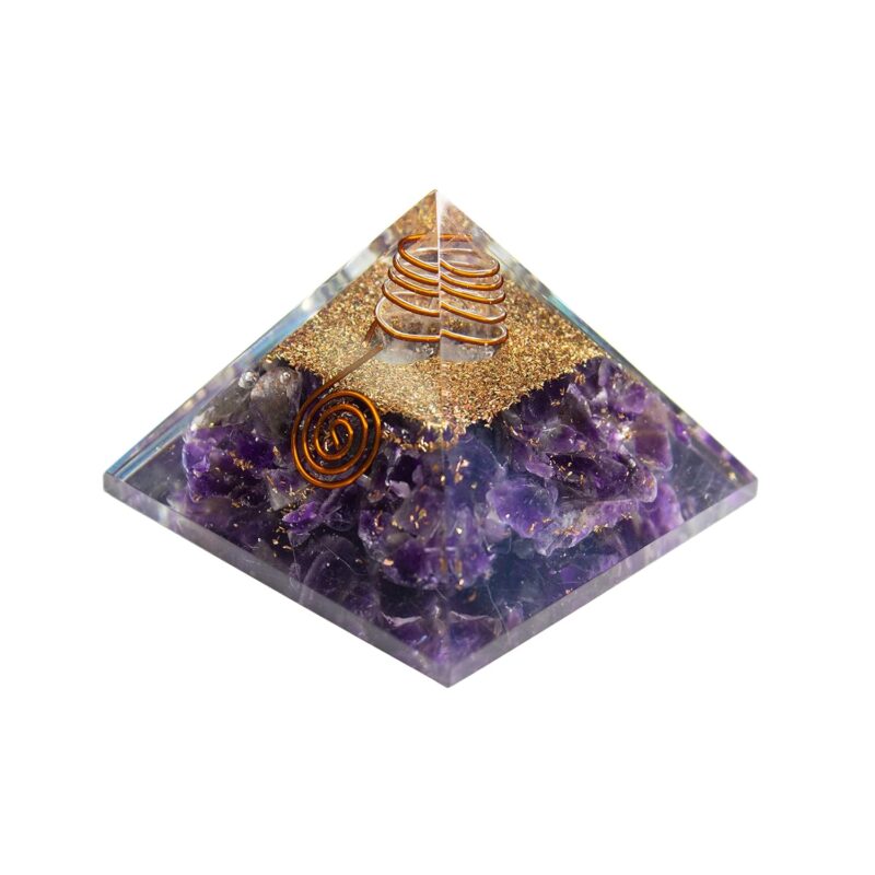 YOUR SPIRITUAL REVOLUTION Amethyst Natural Gemstone Pyramid Healing Crystal Wealth Vastu Energy Correction FengShui Home Decor