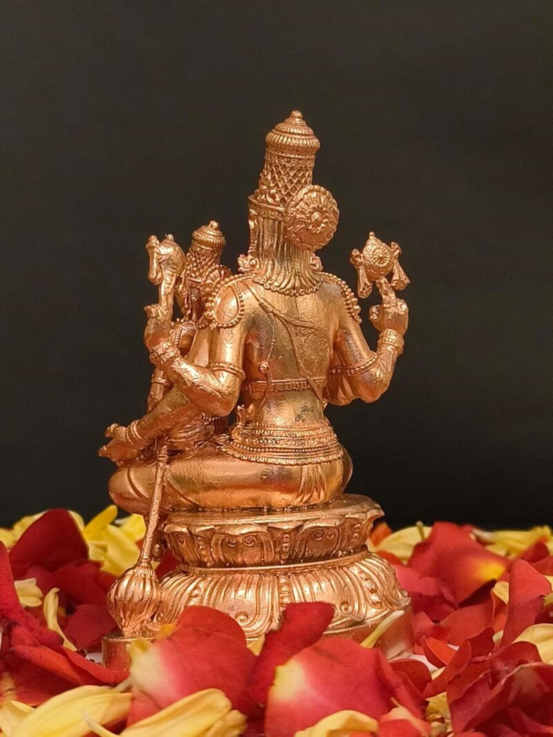 Lakshmi Narayan Brass Idol, Brass Lakshmi Vishnu Idol God Goddess Statues Religious, Brass Idol - Gold Plating Art Studio