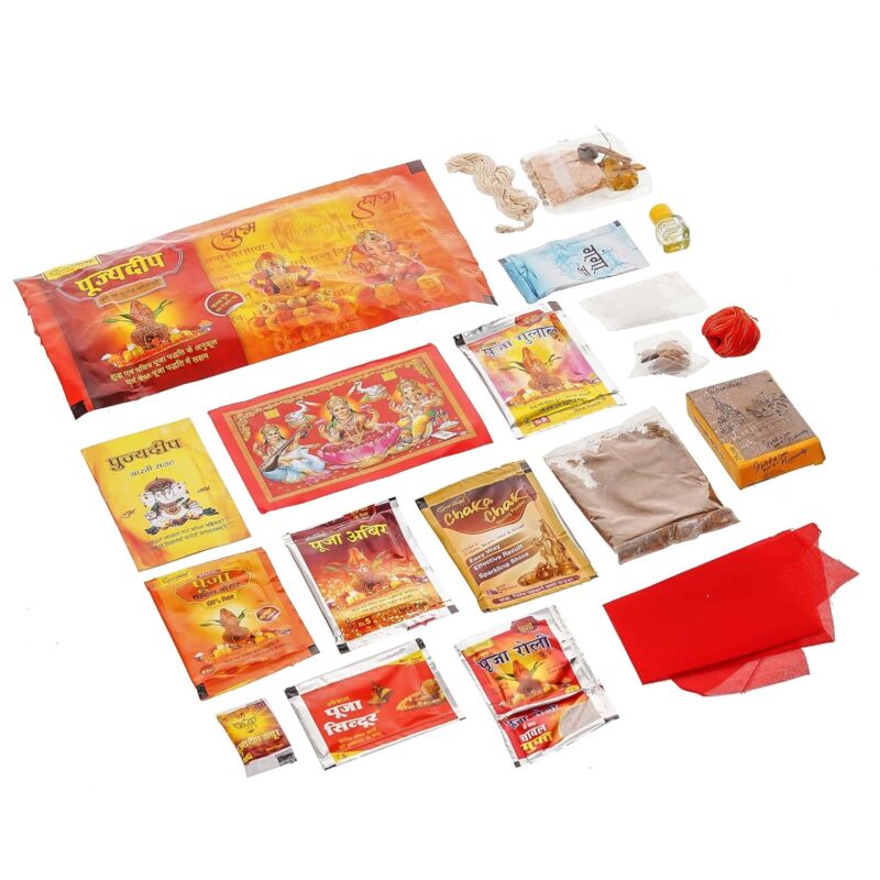 Artisyn Complete Poojan Samagri Kit | Lakshmi Puja Samagri Kit | Diwali Pooja Items | Pooja Saman for Daily & Festival Rituals