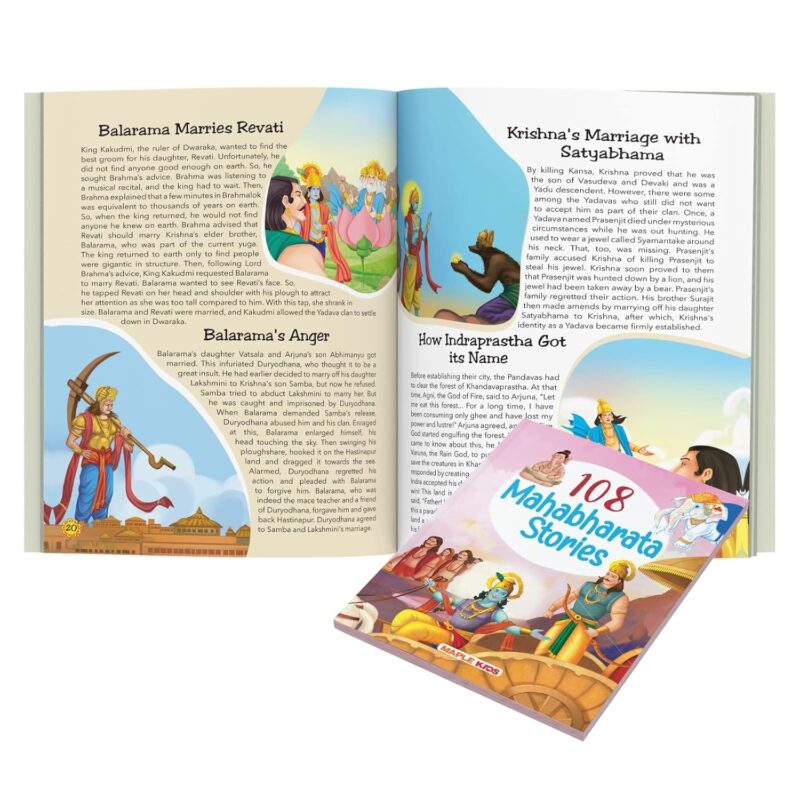 Stories from the Ramayana and the Mahabharata (Set of 2 Books) (Illustrated) - Story Books for kids - Bedtime Stories - 4 years to 10 Years old - English Stories for Children - Read Aloud to Infants, Toddlers