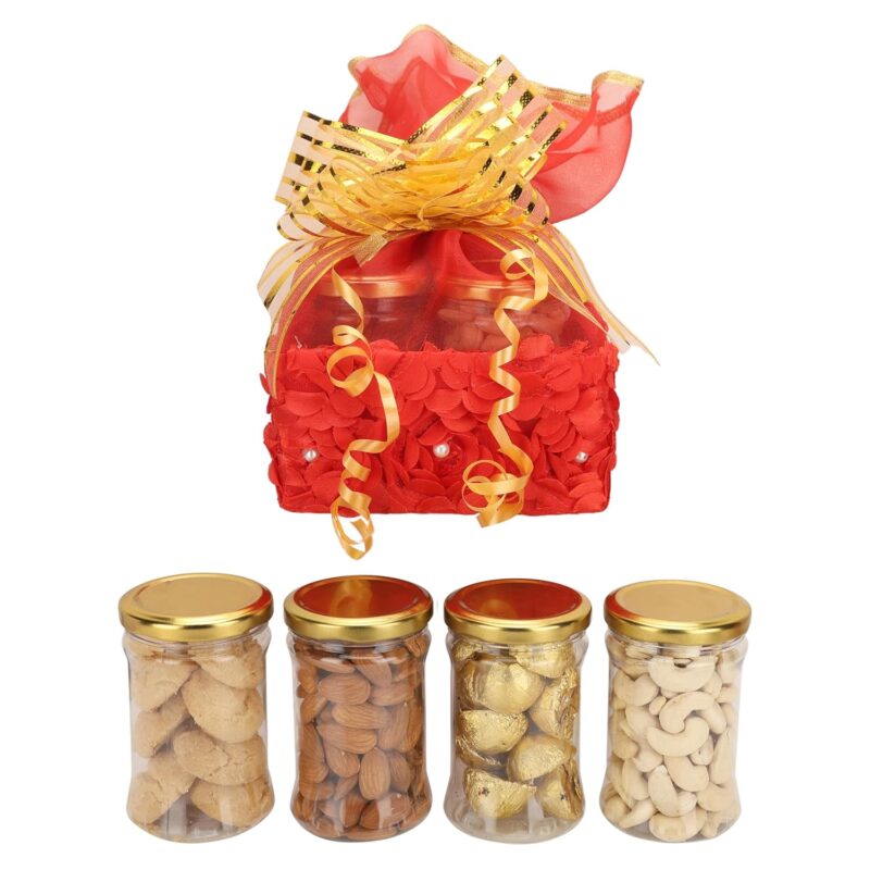 NUTRI MIRACLE Dry Fruits Gift Box for Bhaidooj | Elegant Dry Fruit Hamper for Festive Gifts