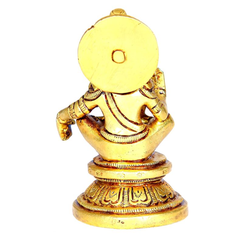 anciently Lord Ayyappa Idol | Ayyappa God Idol | Lord Ayyappa Brass Idol | Ayyappa Swamy Idol Metal | Ayyappa Idol Brass, 9 CM Height, Gold Colour 1 Piece