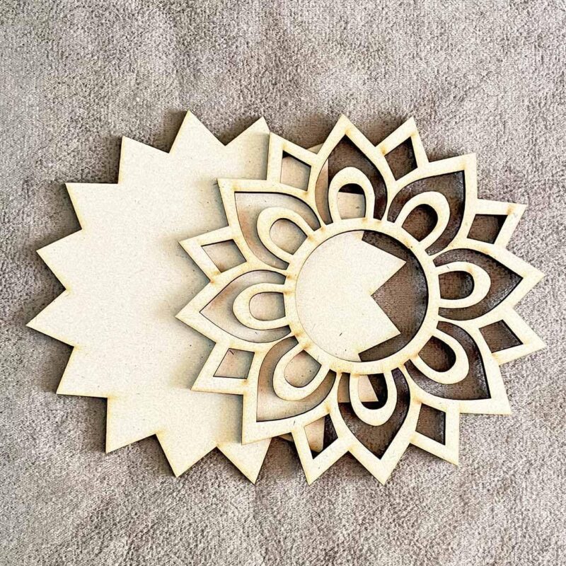 Rangoli Stencils Ready to Draw Rangoli Making Tools Kit, Rangoli Stencil Mat Template Diwali Decoration Items for Home Decor Pooja Room Entrance Floor Mandir Furnished (12 Inche)