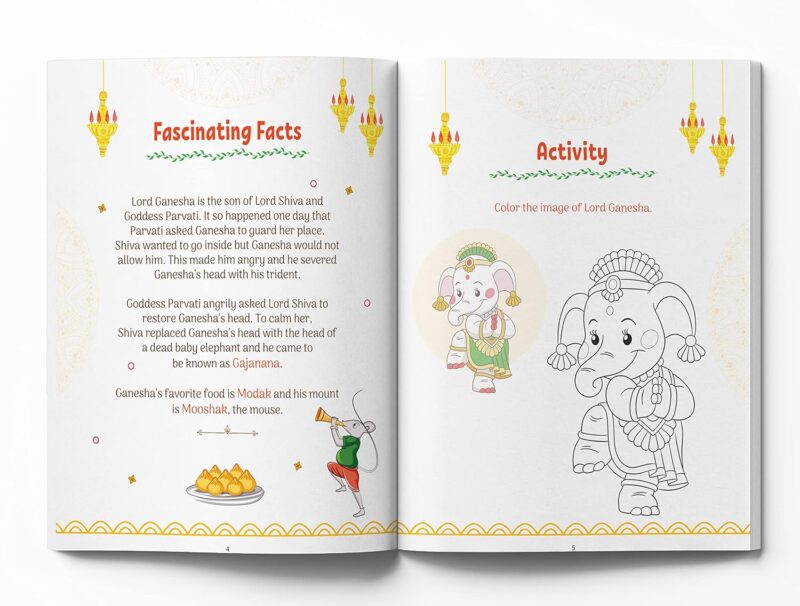 Shlokas and Mantras - Activity Book For Kids - Illustrated Book With Engaging Activities and Sticker Sheets