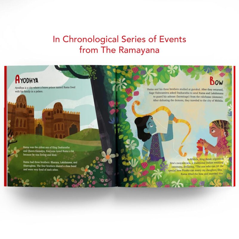 ABC Ramayana: Illustrated Alphabet Book to Discover Characters and Stories | Explore Hindu Mythology, Timeless Values, and Cultural Heritage | Chronological Sequencing | Ages 3+ [Penguin Early Learning Series]