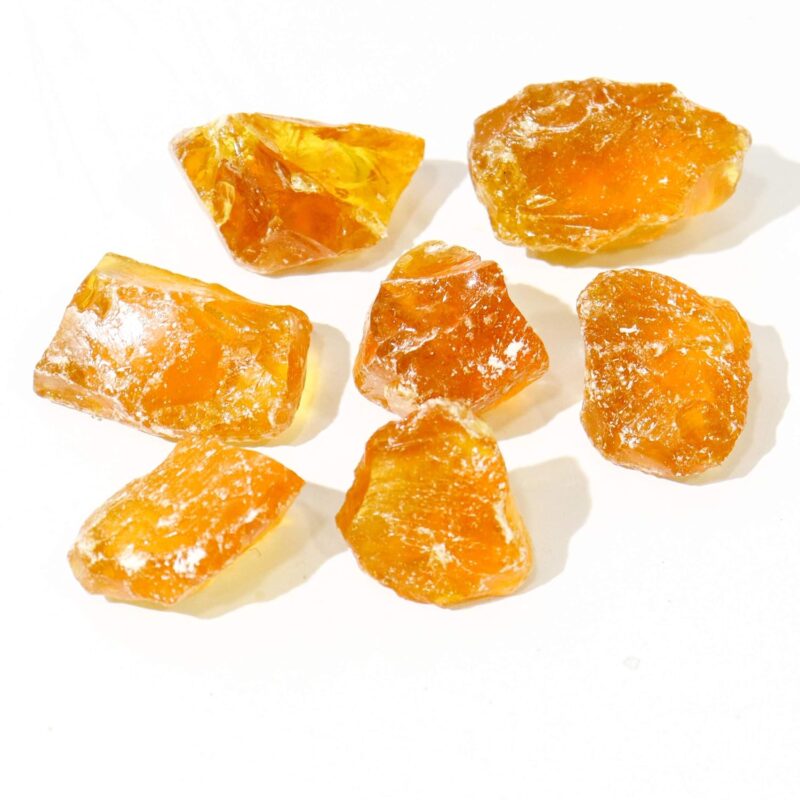 Marka Jewelry Natural Yellow Amber Rough Stone Raw Gemstone| Crystal Mineral Specimen Protection Stone Vastu Stone Healing Crystal, 20 Gram