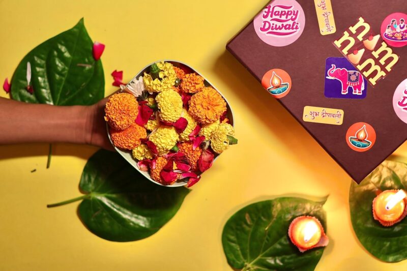 Nam Nam Diwali Delight Gift Box | Sweet & Spicy Festive Hamper with Fruity Shellshocks, Masala Mango & Cheesecake Bites | Includes 2 Moti Choor Laddoo Look-Alike Diyas | Perfect Diwali Gift for Family, Friends & Colleagues | Reusable Eco-Friendly Box|