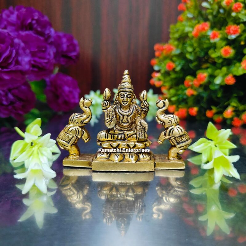 KAMATCHI Enterprises Brass GAJALAKSHMI Idol