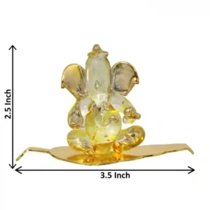 Crystal Glass Ganesh Idol