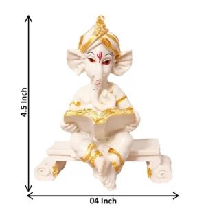 Ganesh Reading Idol in Matt Finish