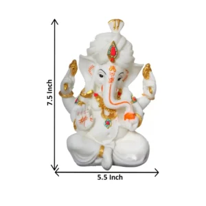 Marble Shade Lord Ganesha Idol