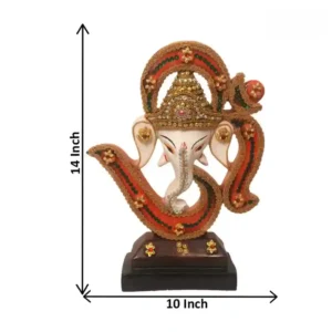 Ganpati Idol with Ornamental Gloss Finish