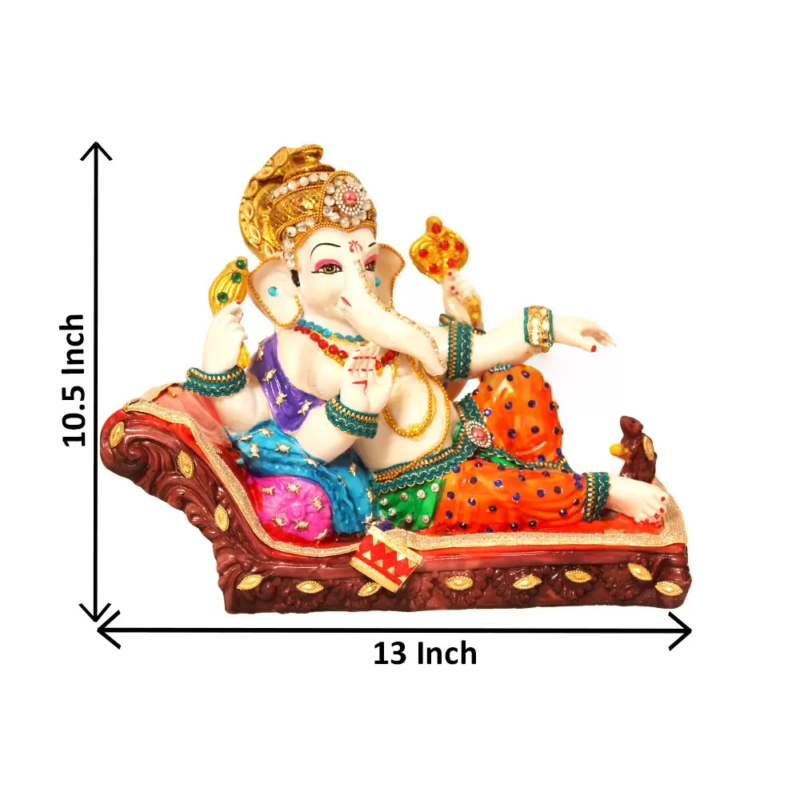 Lord Ganesha Idol on Singhasan