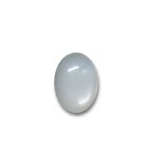 Moonstone Gemstone 6 Ratti Cabochon Oval Natural White Loose Stone by Vaibhav Gems