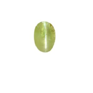 AstroCart 5.50 Carat Natural Pure Cats Eye Stone Oval Shape Lehsuniya Gemstone Original Certified By lab for Pendent