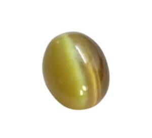 BluDiamond Cats Eye Stone 6 Ratti Chrysoberyl Cats Eye Stone Original Certified 5.50 Carat Natural Lehsuniya Stone कैट्स आई स्टोन Vaidooryam Ketu Stone For Astrological Purpose